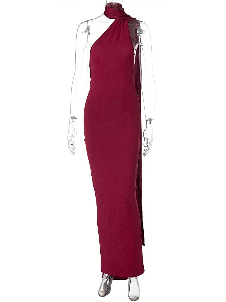 #n386 WINE DRESS