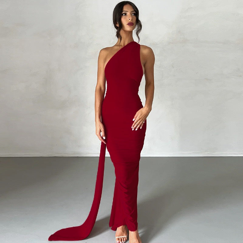 #n386 WINE DRESS
