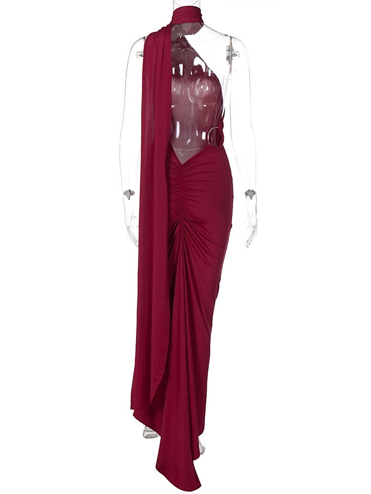 #n386 WINE DRESS