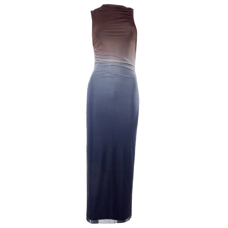 #cm322 Blue gradation DRESS