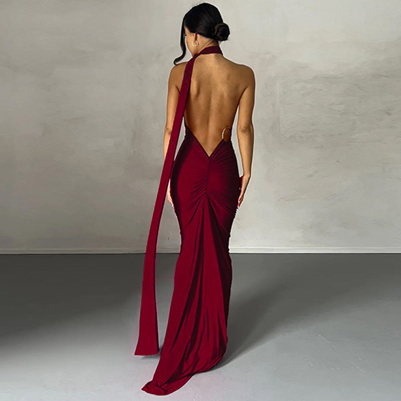 #n386 WINE DRESS