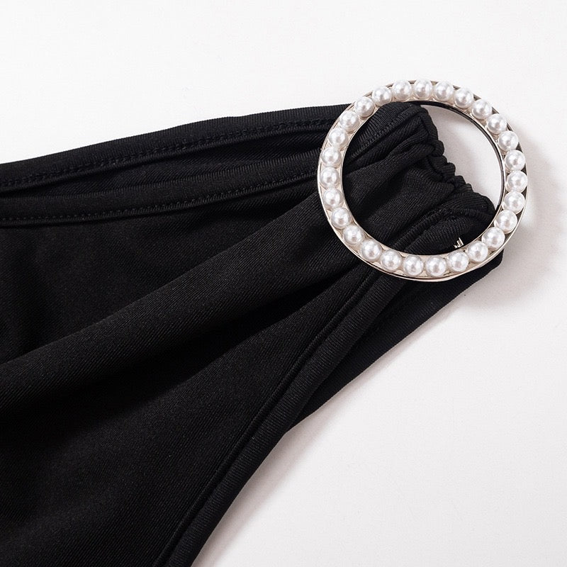 #E004 Black Pearl Dress