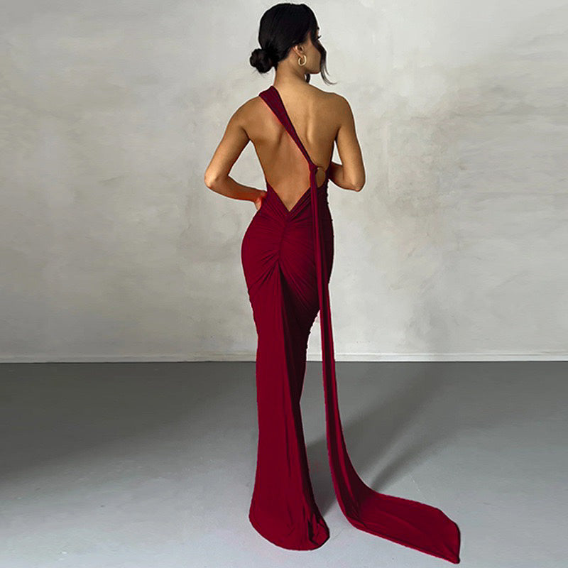 #n386 WINE DRESS