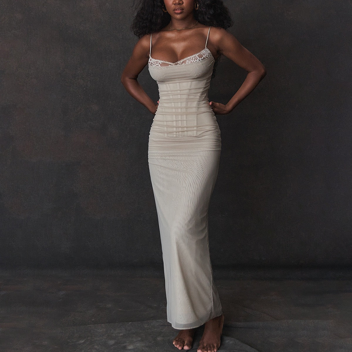 #Bm388 gray dress