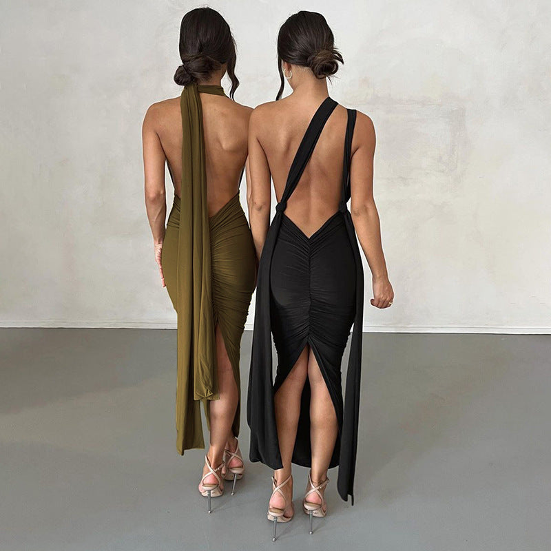 #F004 Olive DRESS