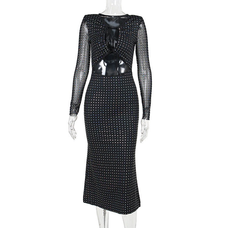 #345 Sparkle Black dress