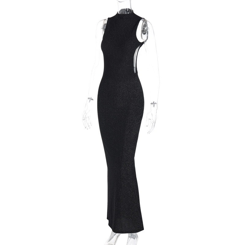 #N396 Black sparkle dress