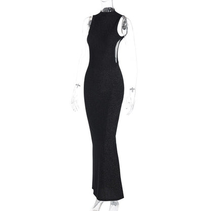 #N396 Black sparkle dress