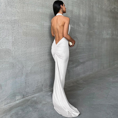 #cm312 Shiny White dress
