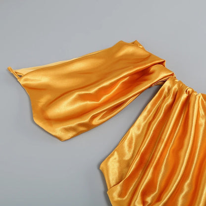 Natalie yellow maxi dress