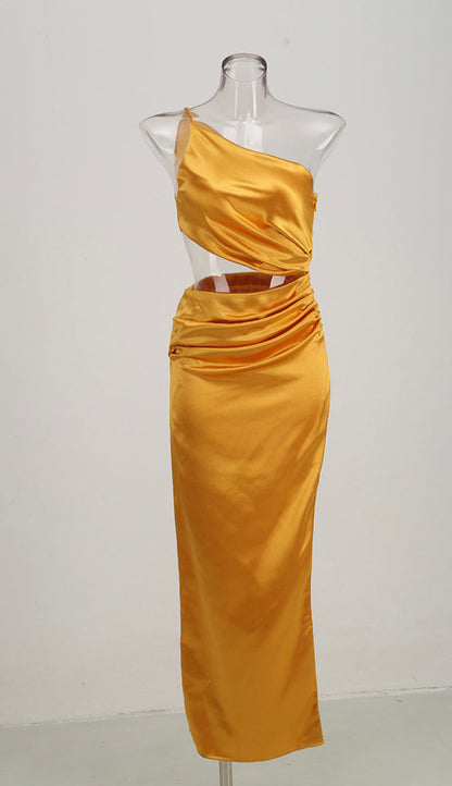 Natalie yellow maxi dress