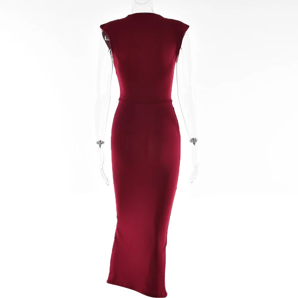 #em322 WINE DRESS